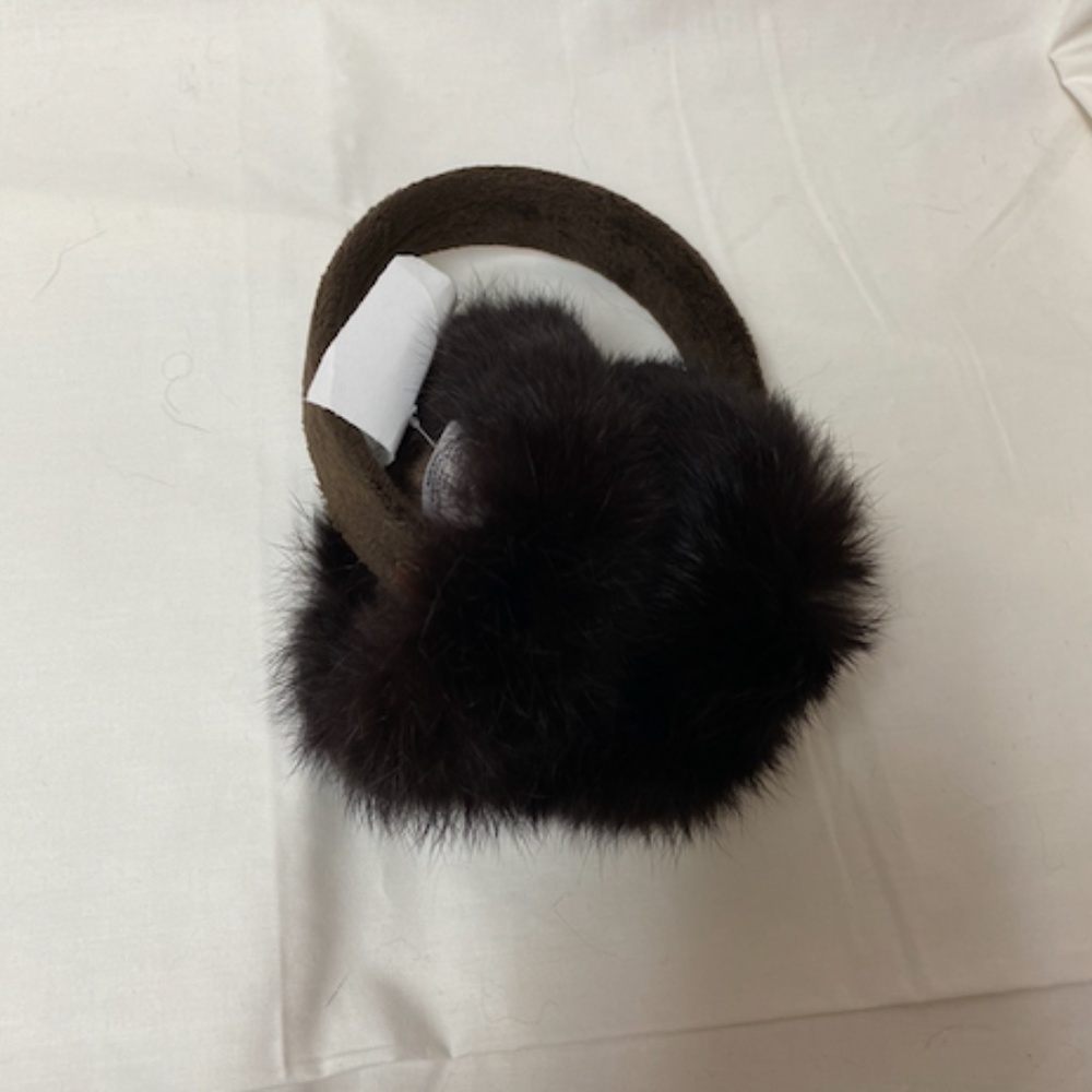 NWT brown fuzzy earmuffs